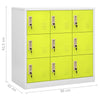 Locker Cabinets 2 pcs Grey and Green 90x45x92.5 Steel K2O9