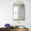Wall Mirror Arched Metal Framed Dressing Makeup Mirror Large Medium Small Unit