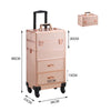 Makeup Trolley 4 in 1 Beauty Trolley Case Hairdressing Case with Drawer onWheels