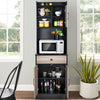 Kitchen Buffet Hutch Freestanding Kitchen Pantry Tall Cupboard Cabinet Server