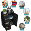 Bathroom Floor Cabinet Storage Cupboard Organizer W/Adjustable Shelf & 4 Drawers