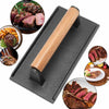 Cast Iron Steak Weight Heavy Duty Burger Press Bacon Press Grill BBQ Cooking New