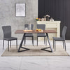 Dining Table Set and 6/4 Grey Leather/Velvet chairs kitchen table set UK