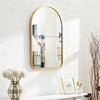 Wall Mounted Arch Mirror ressing Makeup Vanity Mirror Hallway Bedroom Decor Gold