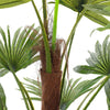 Realistic Faux Green Palm Tree 120CM Topiary Fan Palm Plant in Pot Office Garden