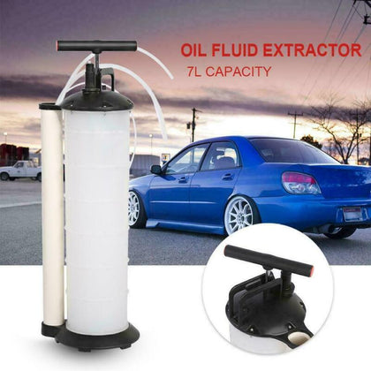 7L Car Engine Oil Brake Fluid Extractor Removal Transfer Vacuum Hand Pump UK QQ