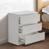 Wood Bedside Cabinet Chest of Drawers Side End Table With Drawers Black White