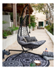 Garden Hanging Egg Chair Swinging Chairs For Adults Hammock Stand with Cushion