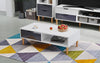 TV Cabinet Vintage TV Stand Console Table TV Unit Centre Table with Storage Cube