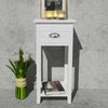 Nightstand Bedside Storage Cabinet Table with Drawer Bedroom Furniture 3 Colors