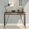 Space-saving Computer PC Desk Black+ Vintage Writing Study Desk for Home Office