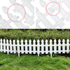 Flexible Plastic Wooden Effect Lawn Border Edge Garden Edging Picket Fencing Set