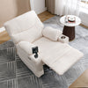Electric Recliner Chair Sofa TV Armchair Cinema Chair with 2 Cup Holders White