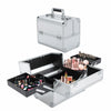 Large Womens Vanity Case Beauty Box Make up Cosmetics Nail Tech Storage Travel
