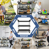 Large Rolling Kitchen Storage Trolley Cart Heavy Duty 3-Tier Service Cart 150KG