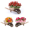 2 Trellis Wooden Planter Garden Plant Flowerpot Lattice Box Patio Set Natural