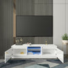 High-gloss LED TV Cabinet Modern Light Luxury Storage Cabinet TV Cabinet White