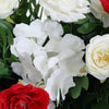Artificial Silk Rose Flower Row Leaves Wedding Party Garden Wall Valentine Decor