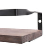 Industrial Wood Bathroom Shelf Shelves Floating Wall Mounted with Towel Hanger