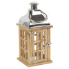 Wooden Lantern Candle Holder Tealight Summer Patio Decoration Outdoor Indoors
