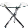 Multi-Type Tempered Glass Dinning Table Set Cafe Bar Restaurant Table w/2/4Chair
