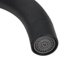 Modern Kitchen Sink Mono Mixer Tap Black Single Lever Swivel Spout Water UK