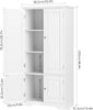 Tall Kitchen Pantry Large Storage Cupboard Cabinet Larder Shelves Dresser Unit