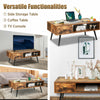 Industrial TV Stand Retro TV Cabinet Media Entertainment Center Coffee Tea Table