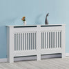 White Radiator Cover Traditional MDF Wood Shelf Cabinet Grill 152*82 cm Modern