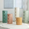 Bedside Table Drawers Cabinet Bedroom Furniture Storage Nightstand Space Saving