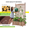Exquisite Wooden Garden Planter Raised Bed Herb Strawberry Climbing Flower Box