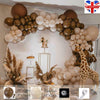 136Pcs/Set Coffee Balloons Garland Birthday Wedding Arch Skin Latex Baby Shower