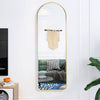 120cm Tall Full Length Arched Wall Mirror Metal Frame Cloakroom Dressing Mirrors