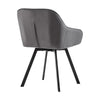 2 Swivel Velvet Dining Chairs Rotatable Metal Legs Kitchen Chairs CLIPOP Modern