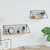 2X Retro Industrial Style Wall Shelf Shelving Unit Metal Wood Storage Rack Black