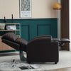 PU Leather Recliner Chairs with Cup Holders Push Back Reclining Sofa Living Room