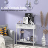 Modern Console Table 2 Drawer w/Shelf Dressing Table Hallway Hall Desk Furniture