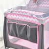 Portable Baby Travel Cot Crib Bassinet Bed Playpen Infants with Mattress Folding