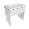Dressing Table White Vanity Set Makeup Desk with Stool Mirror Drawer LED Lights