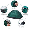 Camping Tents 2 Man Family Tent Fishing Hiking Outdoor Waterproof with Floor