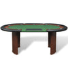 NEW 10 Player Casino Poker Table Dealer Area with Removable Chip Tray Green P8R8