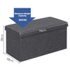 Folding Storage Ottoman Oxford Fabric Footstool Bench Toy Box Chest with Lid