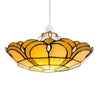 Retro Stained Glass Ceiling Light Shade Tiffany Style Easy Fit Pendant Lampshade