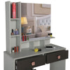 Dressing Table With Mirror Modern Makeup Desk Bedroom Vanity Table Set + Stool