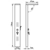 Bathroom Shower Thermostatic Shower Panel Column Tower With Body Jets Twin Head