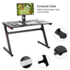 120cm Gaming Table Z Shape Stable Home Computer Desk For Gaming Monitor Keyboard