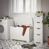 Mondeer Storage Chest with Lid Large Capacity Multi-Purpose Organiser White