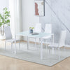 Modern Tempered Glass Dining Tables Kitchen for Dining Room Kitchen 4 Colours