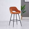 1/2X Bar Stools Velvet Breakfast Chair Kitchen High Counter Stool Pub Restaurant