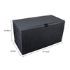 Outdoor Garden Plastic Storage Deck Box Chest Tools Cushions Toys Seat Lockable